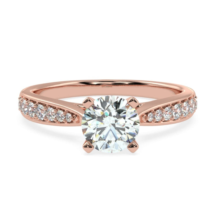 Elevated Splendor: The Raised Prong Solitaire