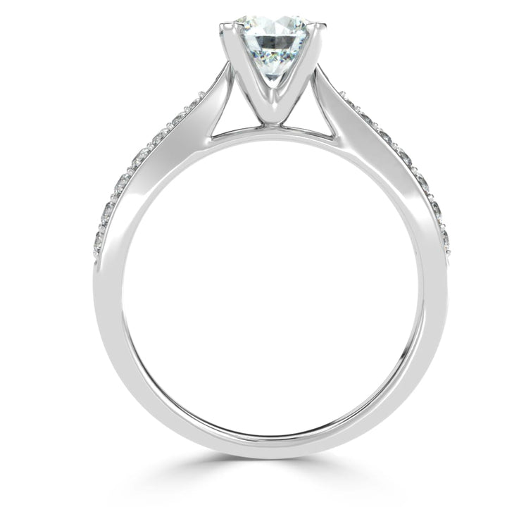 Elevated Splendor: The Raised Prong Solitaire