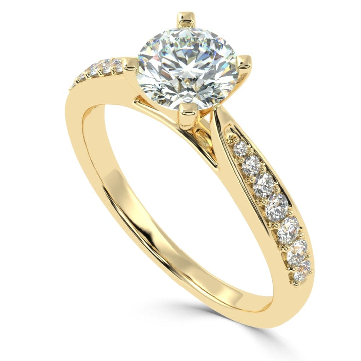 Elevated Splendor: The Raised Prong Solitaire