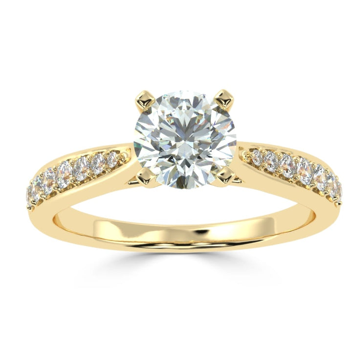 Elevated Splendor: The Raised Prong Solitaire