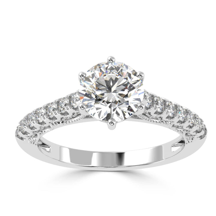 Regal Splendor Solitaire Diamond Ring