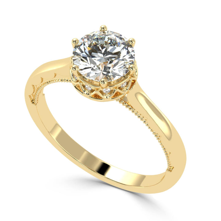Radiant Solace Solitaire Diamond Ring