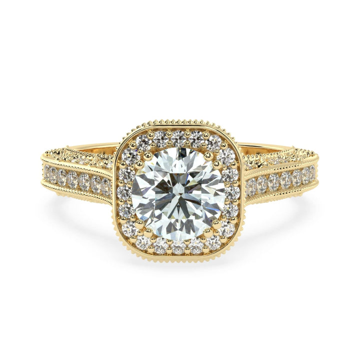 Octagon Radiance Solitaire Diamond Ring