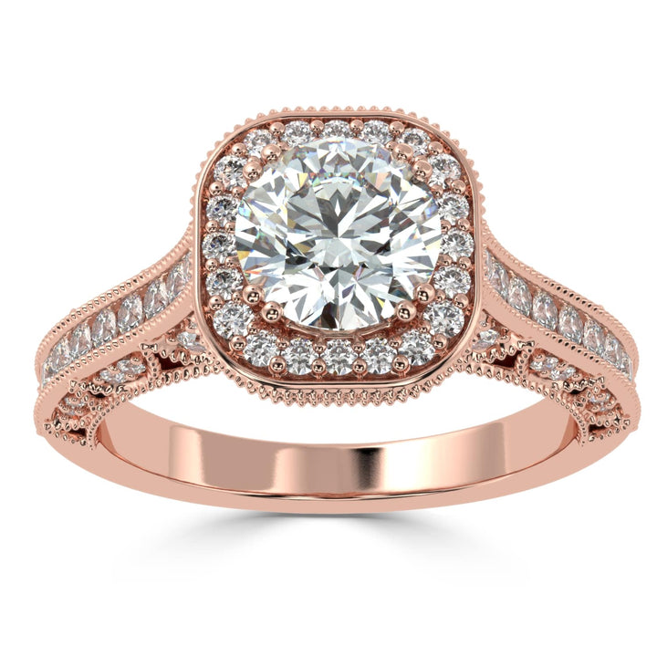 Octagon Radiance Solitaire Diamond Ring