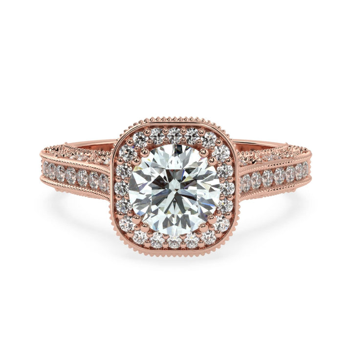 Octagon Radiance Solitaire Diamond Ring