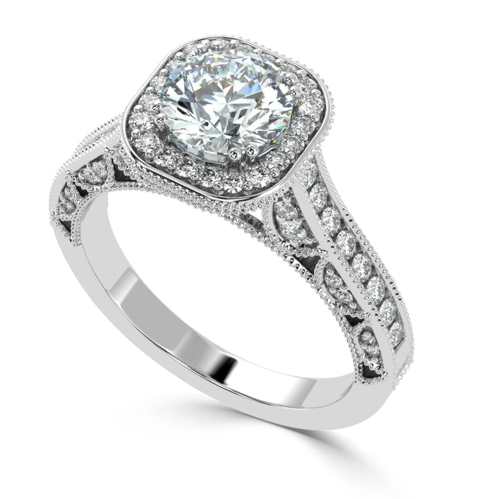 Octagon Radiance Solitaire Diamond Ring
