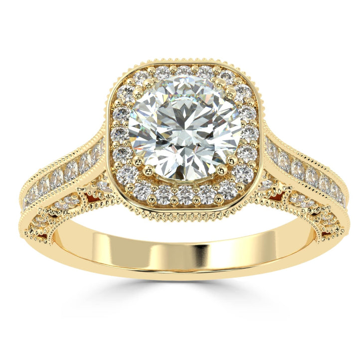 Octagon Radiance Solitaire Diamond Ring