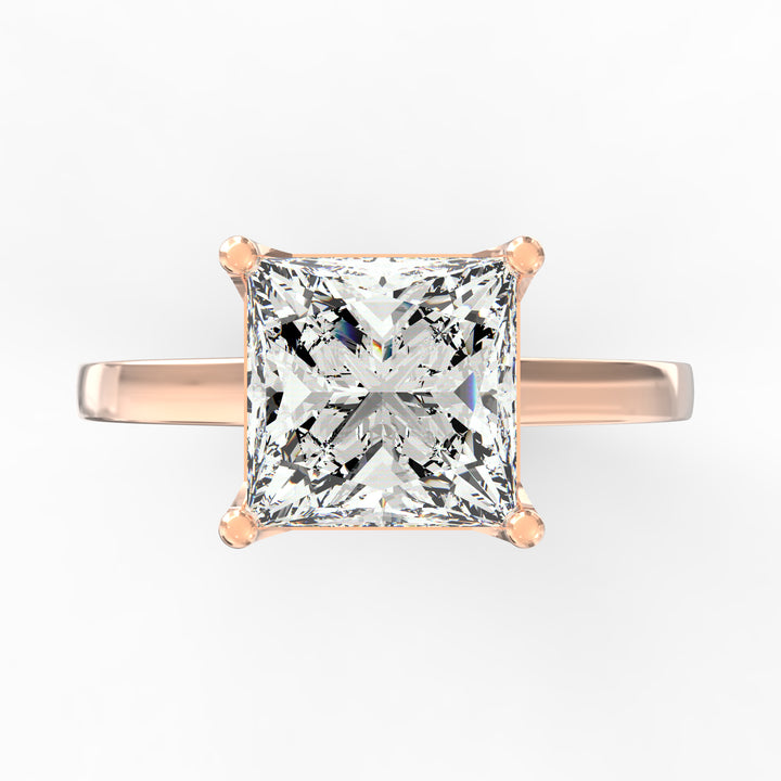 Princess's Promise Solitaire Diamond Proposal Ring