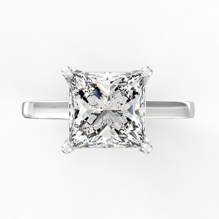 Princess's Promise Solitaire Diamond Proposal Ring