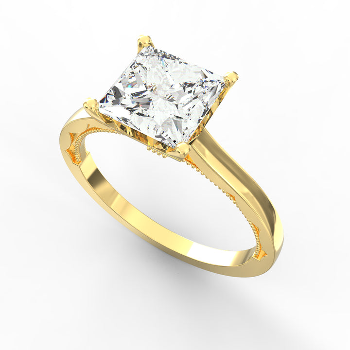 Princess's Promise Solitaire Diamond Proposal Ring