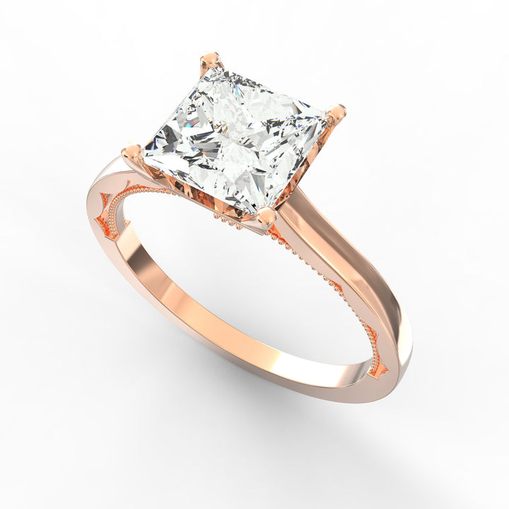 Princess's Promise Solitaire Diamond Proposal Ring