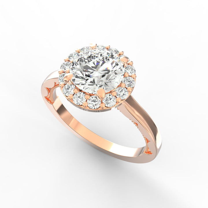 Radiant Embrace Solitaire Diamond Proposal Ring