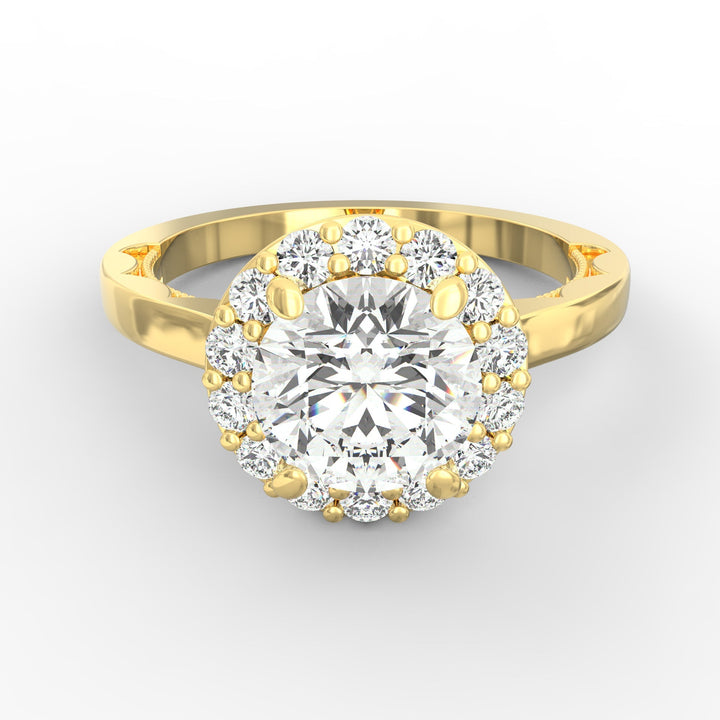 Radiant Embrace Solitaire Diamond Proposal Ring