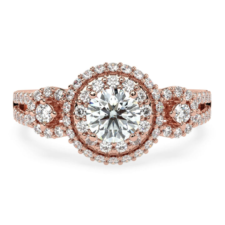 Radiant Enchantment Solitaire Diamond Ring.