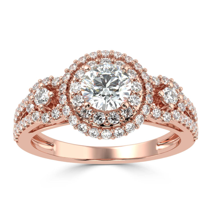Radiant Enchantment Solitaire Diamond Ring.