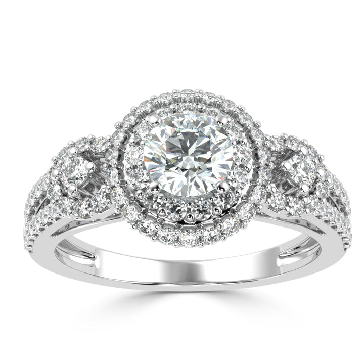 Radiant Enchantment Solitaire Diamond Ring.