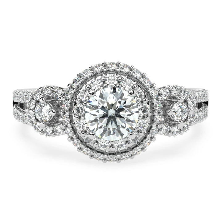 Radiant Enchantment Solitaire Diamond Ring.