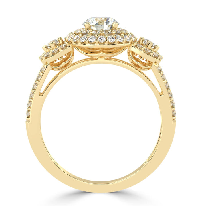 Radiant Enchantment Solitaire Diamond Ring.