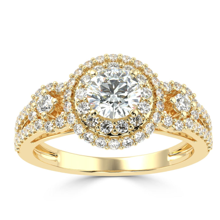 Radiant Enchantment Solitaire Diamond Ring.