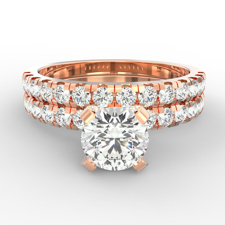 Timeless Elegance Classs Diamond Bridal Ring Set