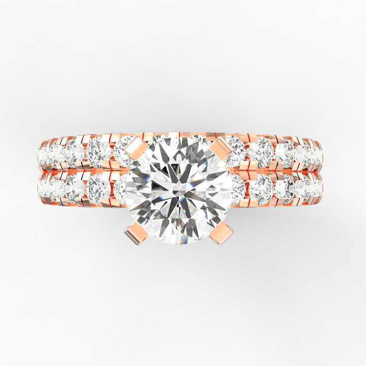 Timeless Elegance Classs Diamond Bridal Ring Set