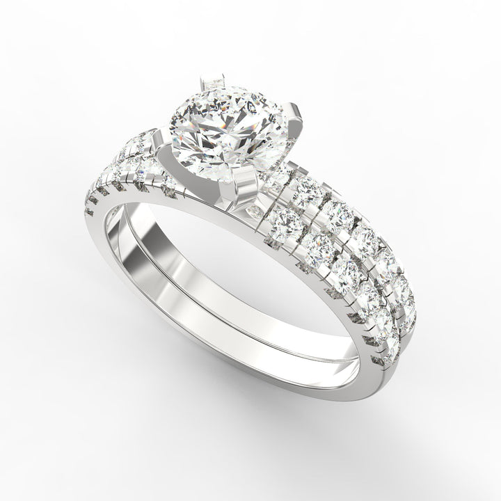 Timeless Elegance Classs Diamond Bridal Ring Set
