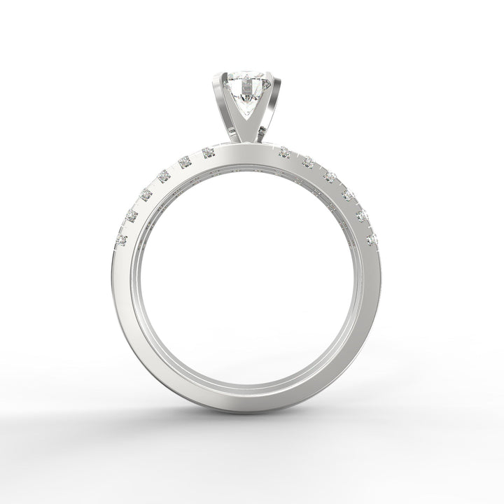 Timeless Elegance Classs Diamond Bridal Ring Set