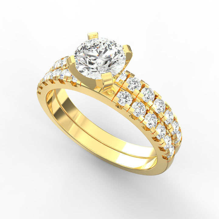 Timeless Elegance Classs Diamond Bridal Ring Set