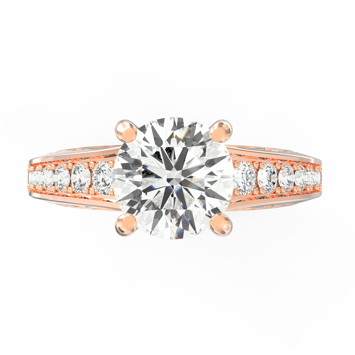 Regal Radiance Micro Prong Diamond Solitaire Ring