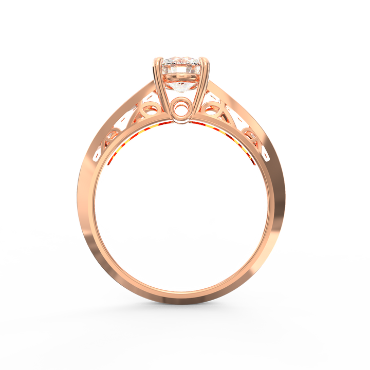 Regal Radiance Micro Prong Diamond Solitaire Ring