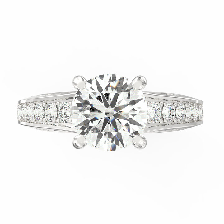 Regal Radiance Micro Prong Diamond Solitaire Ring