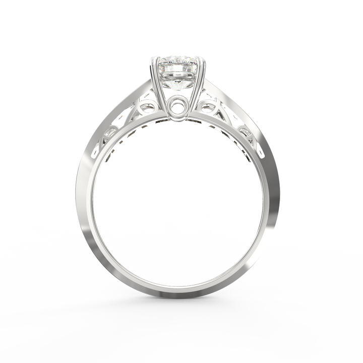 Regal Radiance Micro Prong Diamond Solitaire Ring