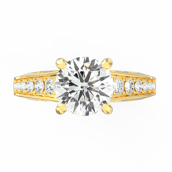 Regal Radiance Micro Prong Diamond Solitaire Ring