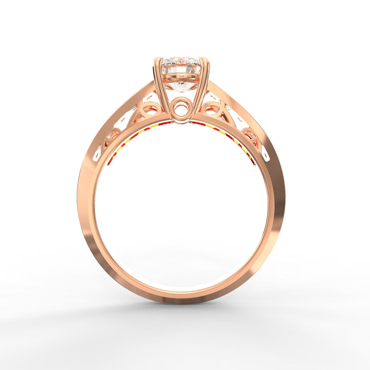 Regal Radiance Micro Prong Diamond Solitaire Ring