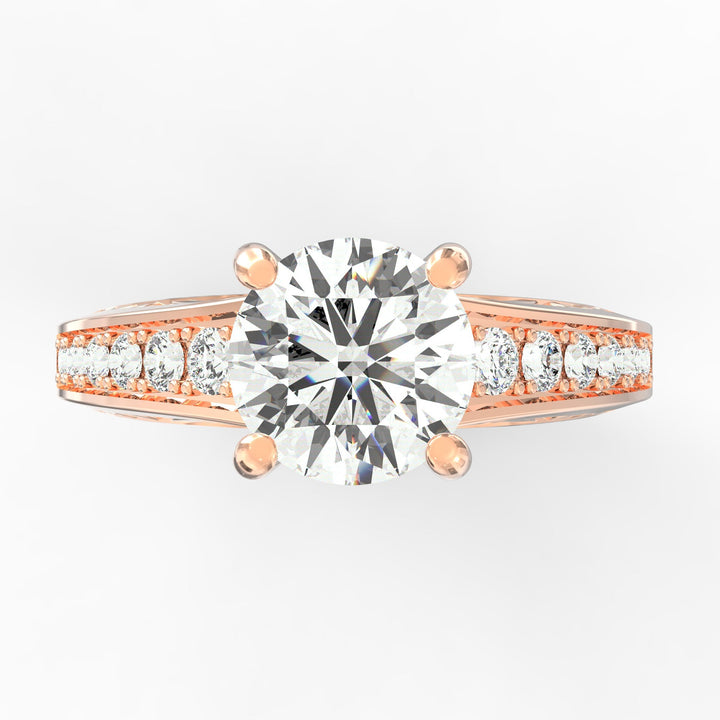 Regal Radiance Micro Prong Diamond Solitaire Ring