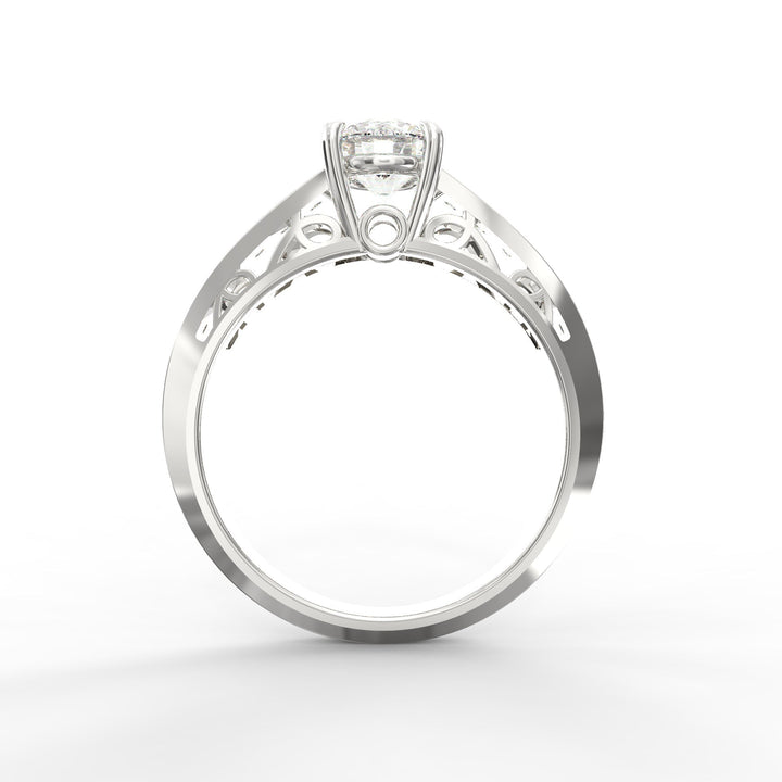Regal Radiance Micro Prong Diamond Solitaire Ring