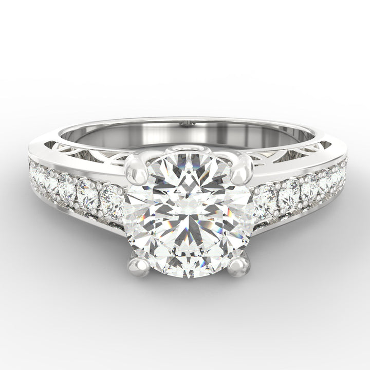 Regal Radiance Micro Prong Diamond Solitaire Ring