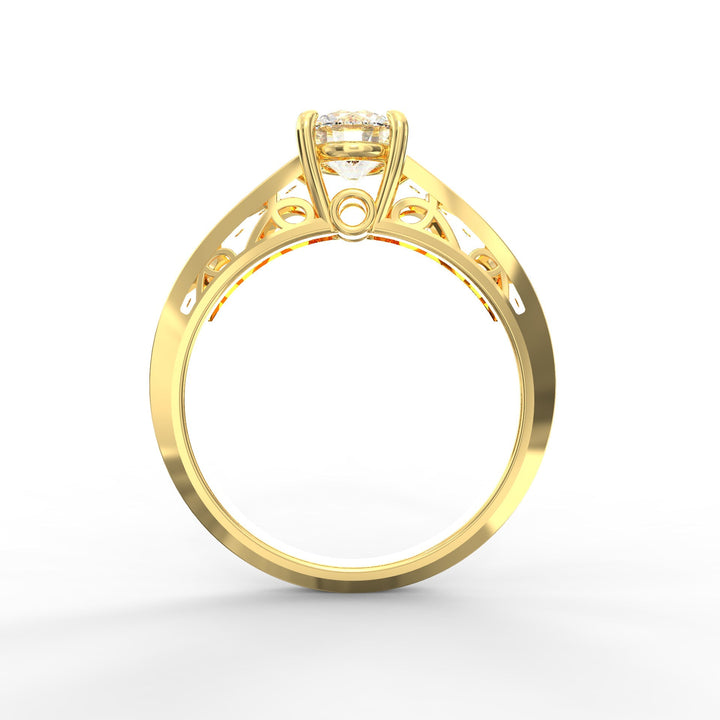 Regal Radiance Micro Prong Diamond Solitaire Ring