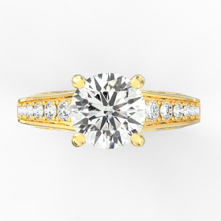 Regal Radiance Micro Prong Diamond Solitaire Ring
