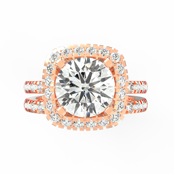 Stellar Halo Radiance Diamond Ring