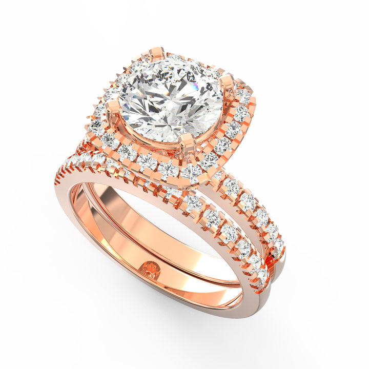 Stellar Halo Radiance Diamond Ring