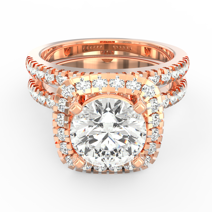 Stellar Halo Radiance Diamond Ring