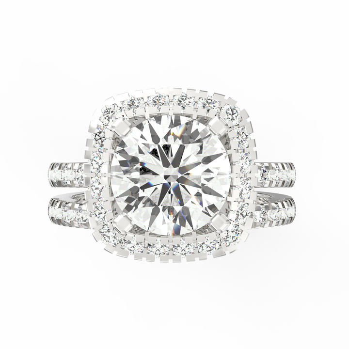 Stellar Halo Radiance Diamond Ring