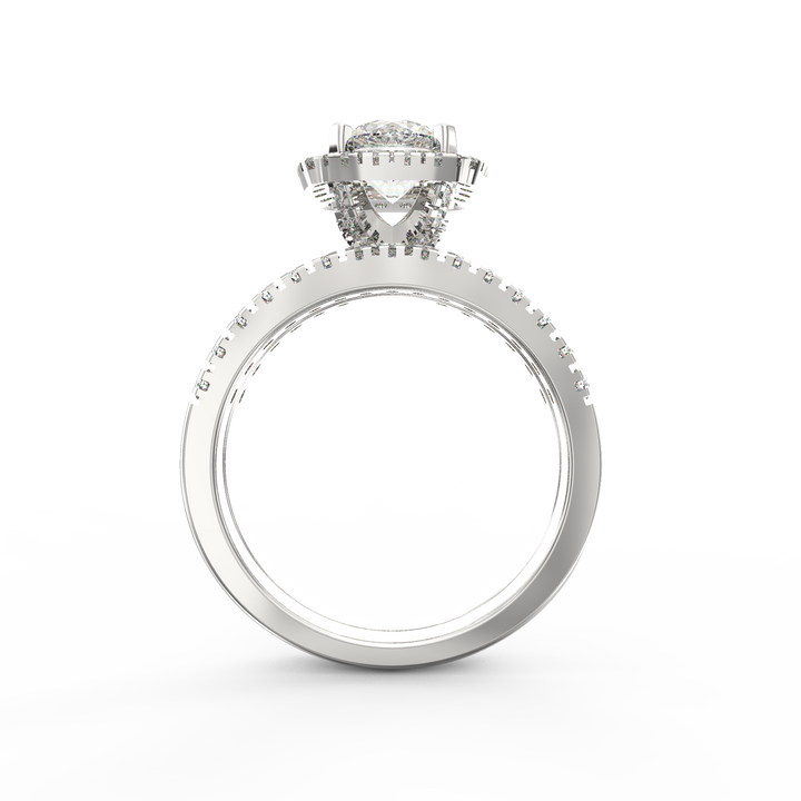 Stellar Halo Radiance Diamond Ring