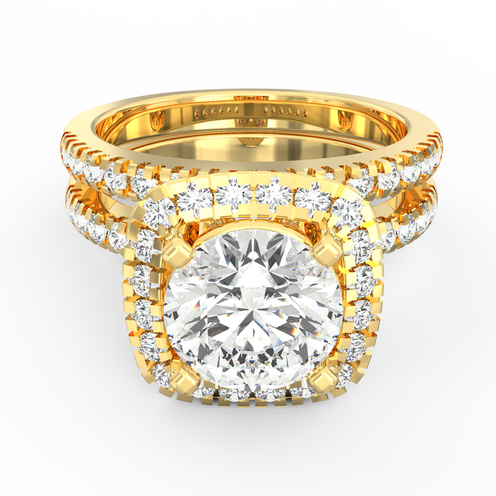 Stellar Halo Radiance Diamond Ring