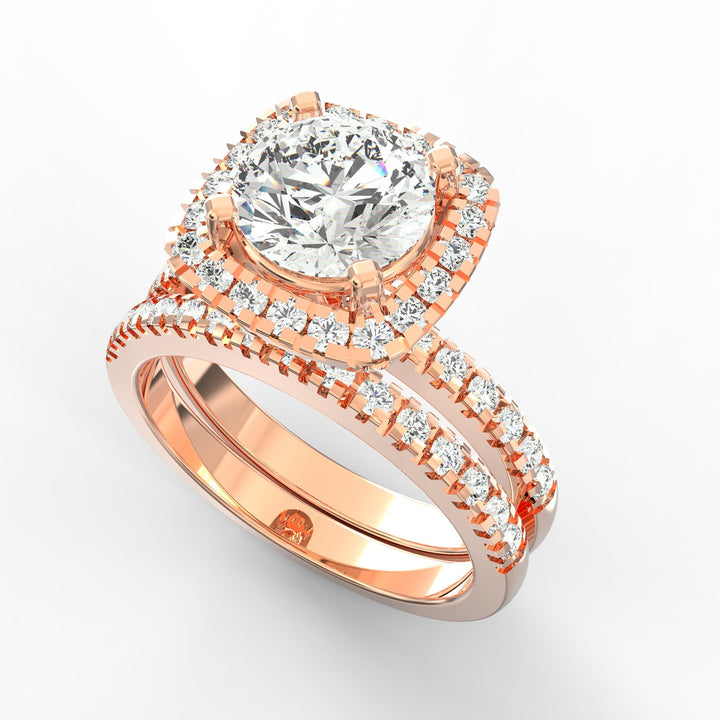 Stellar Halo Radiance Diamond Ring
