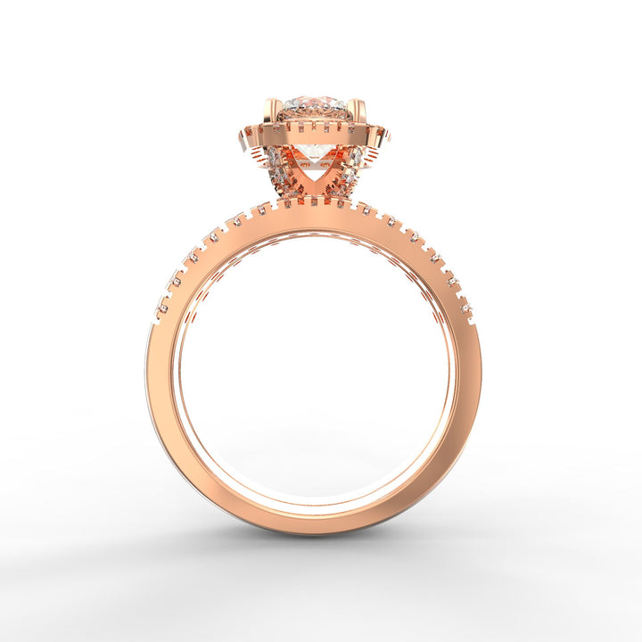 Stellar Halo Radiance Diamond Ring