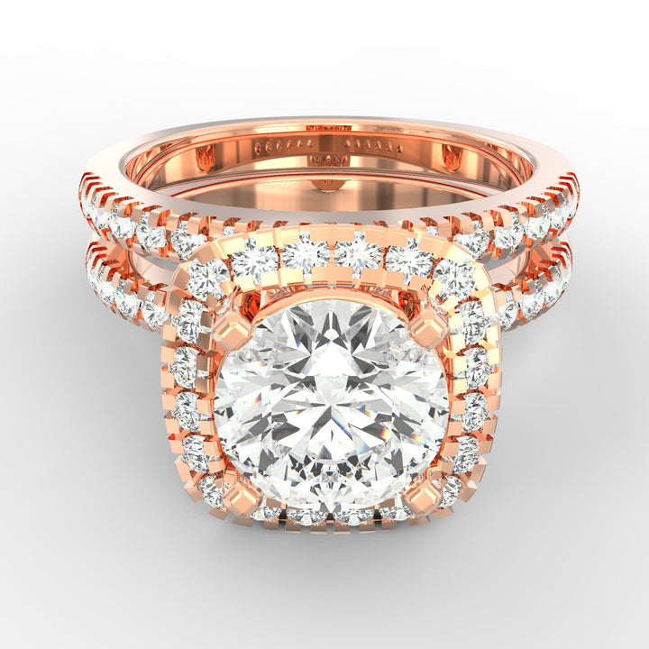 Stellar Halo Radiance Diamond Ring