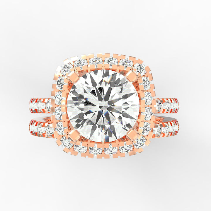 Stellar Halo Radiance Diamond Ring