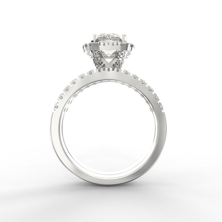 Stellar Halo Radiance Diamond Ring
